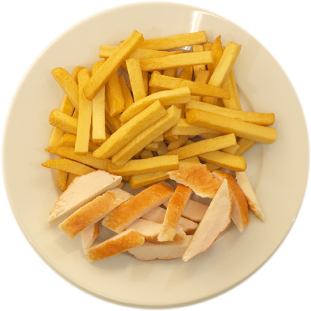 Chicken with French fries only