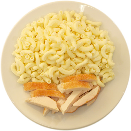 Chicken with pasta only