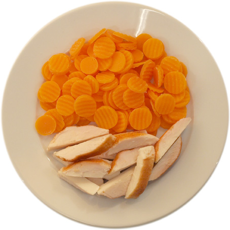 Chicken with carrots only