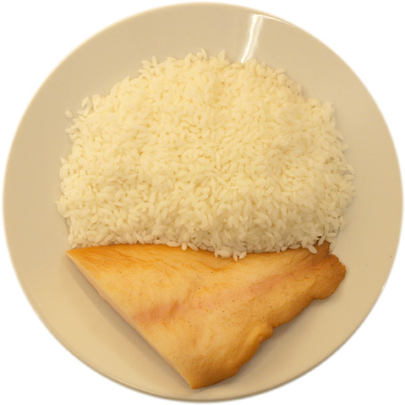 Fish with rice only